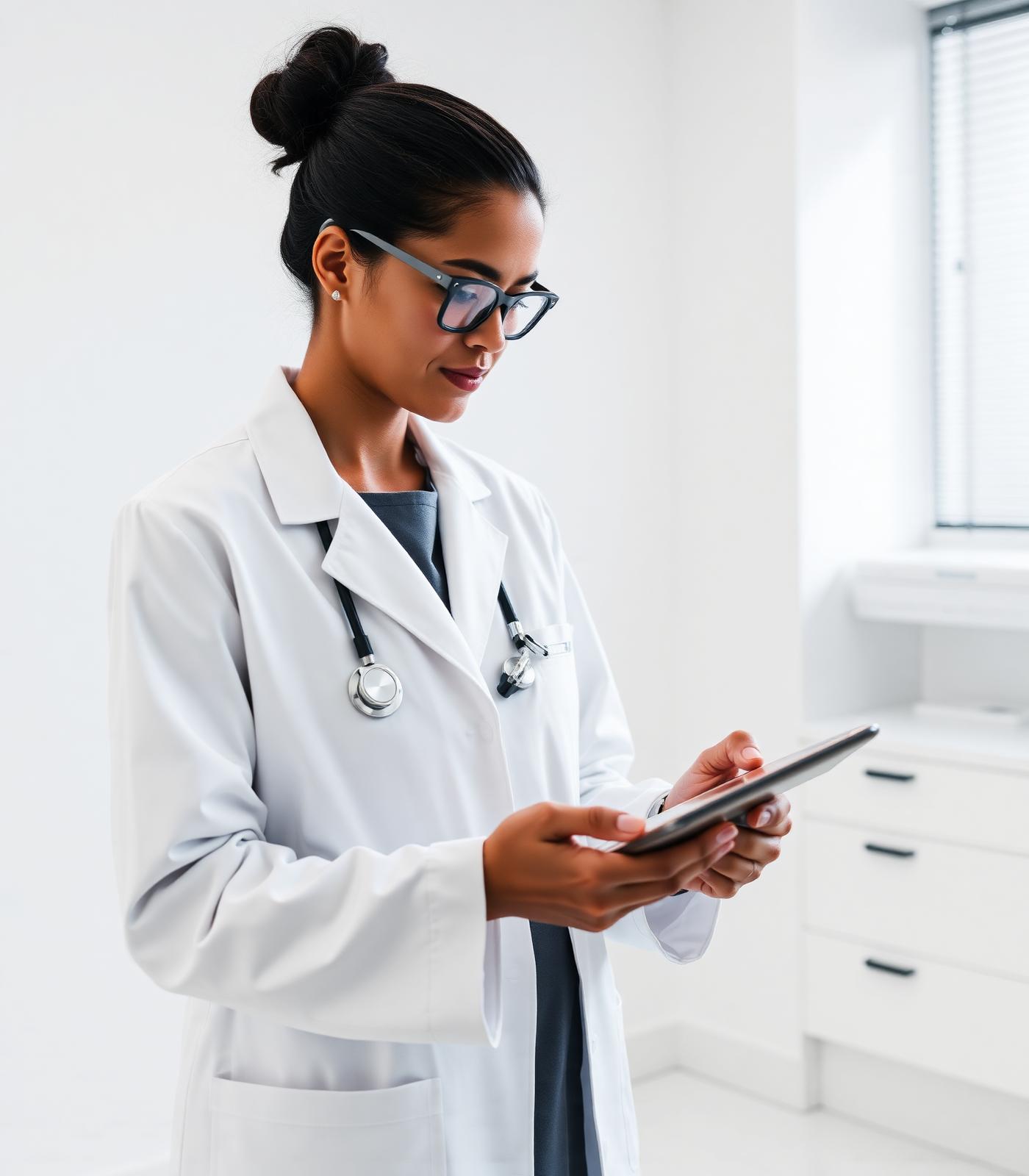 Physician using clinical platform